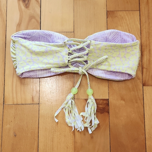 Victoria's Secret Swim Reversible Lace Up Tassle Bikini Top & Bottom Set - Small - Picture 4 of 11